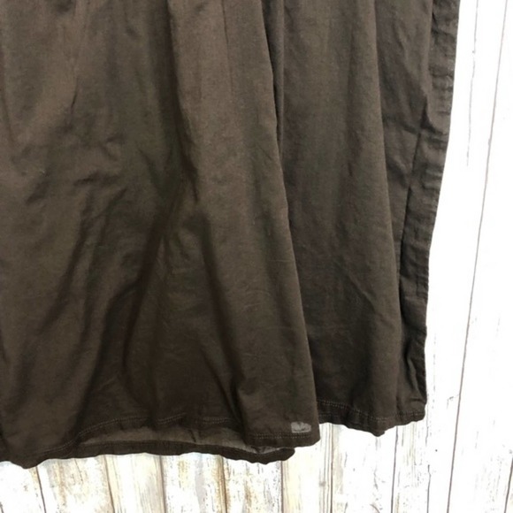 J Crew Brown Flutter Sleeved 100% Cotton Top Med - Picture 3 of 6